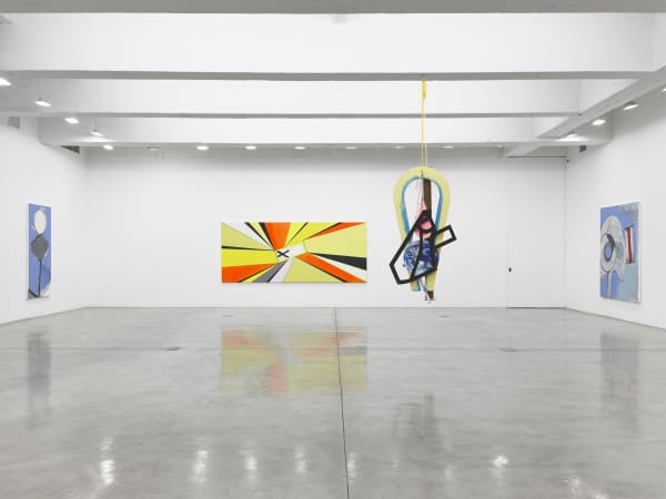 installation image of Thomas Scheibitz painting