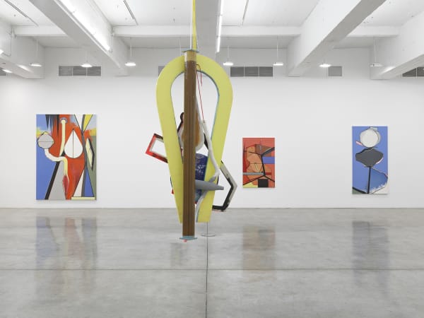 installation image of Thomas Scheibitz painting