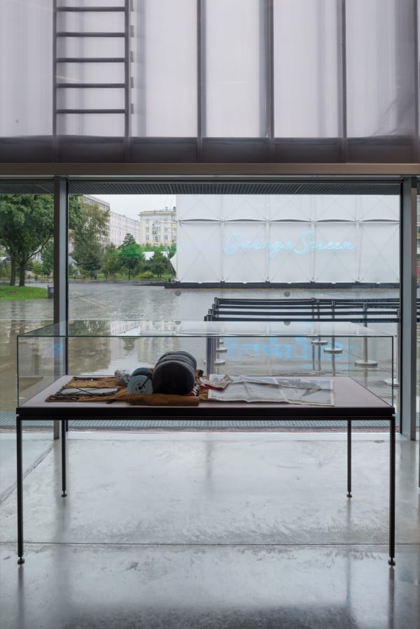 Installation view of Tomás Saraceno: Moving Atmospheres.