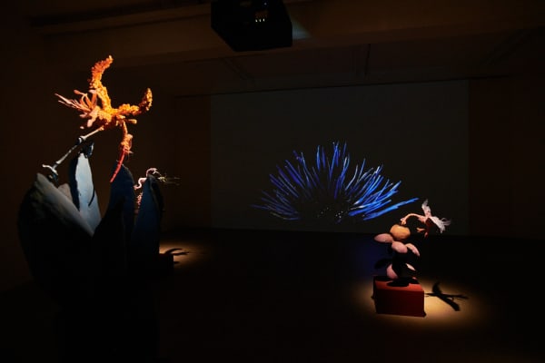 image of Nathalie Djurberg and Hans Berg video and sculpture installationat the Nordic House