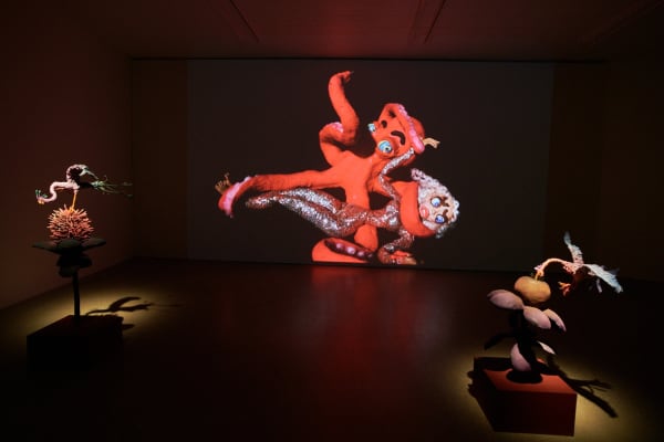 image of Nathalie Djurberg and Hans Berg video and sculpture installationat the Nordic House