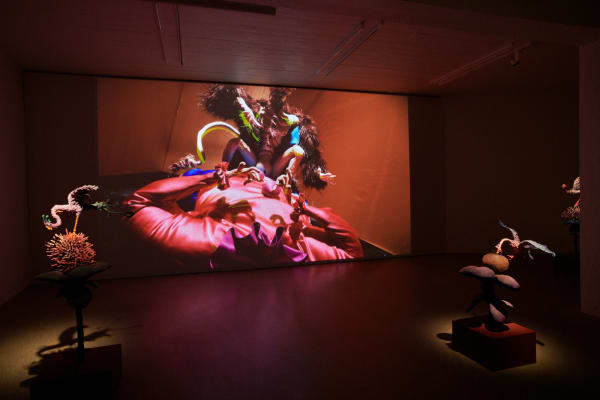 image of Nathalie Djurberg and Hans Berg video and sculpture installationat the Nordic House
