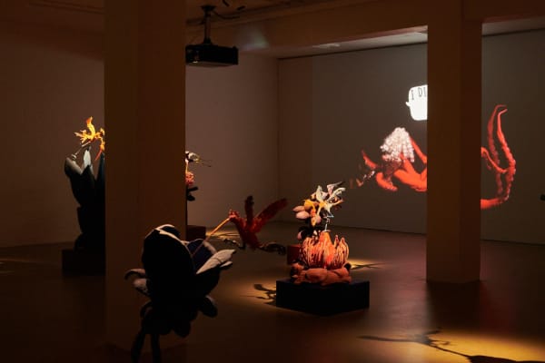 image of Nathalie Djurberg and Hans Berg video and sculpture installationat the Nordic House