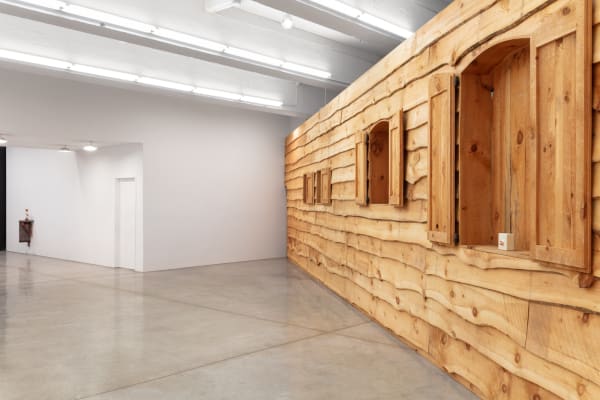 installation view of Haim Steinbach 1991-1993 at Tanya Bonakdar Gallery in 2021