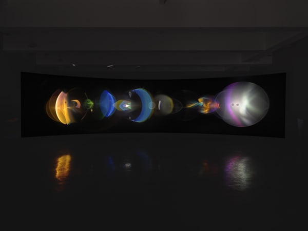 installation view with scale of Your ocular relief
