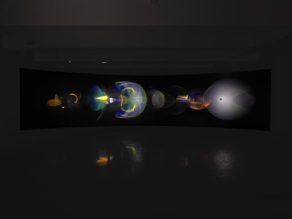 installation view with scale of Your ocular relief