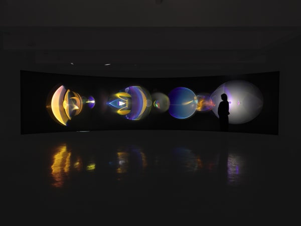installation view with scale of Your ocular relief