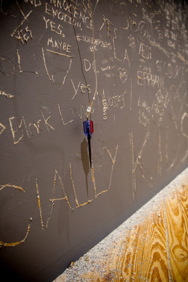 Installation view of Walls Turned Sideways: Artists Confront the American Justice System, CAM Houston, Houston.