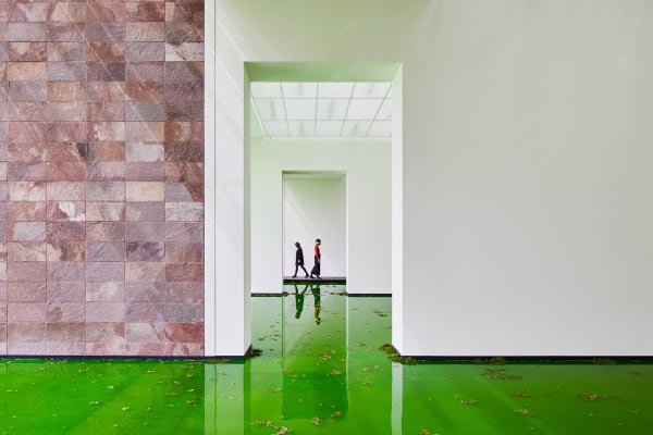 Installation image of Olafur Eliasson's Life.