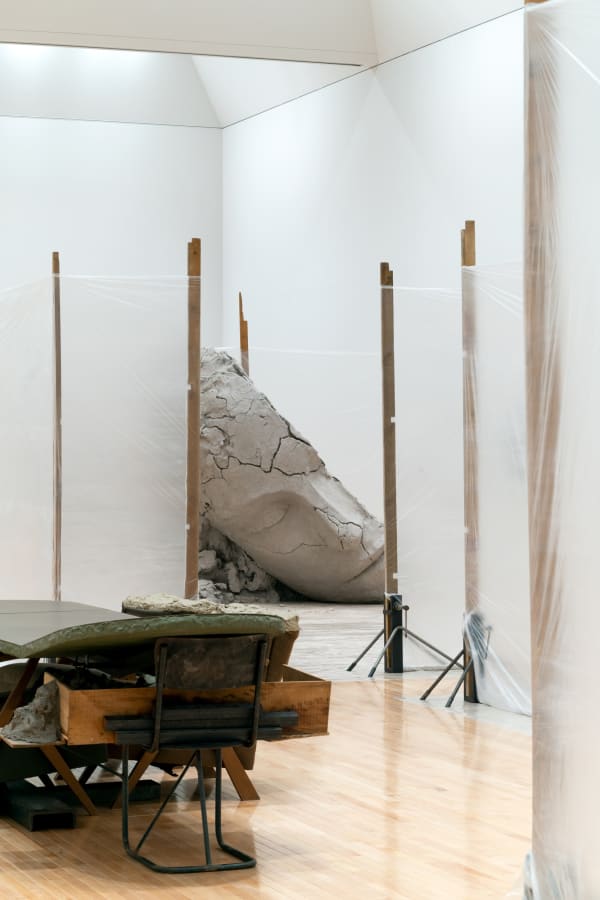 Installation image of The Absence of Mark Manders.