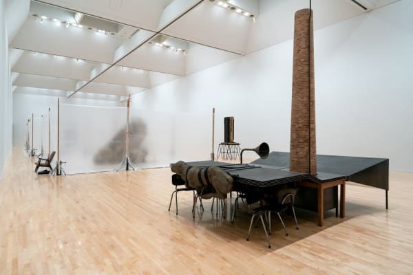 Installation image of The Absence of Mark Manders.