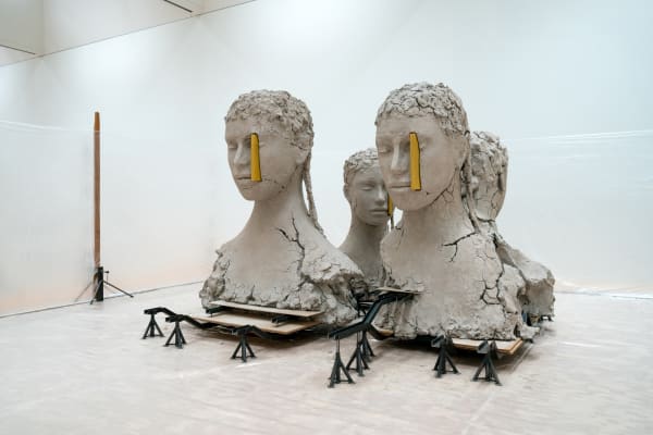 Installation image of The Absence of Mark Manders.