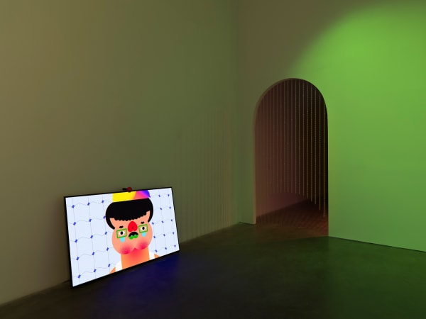 Wong Ping installation view at New Museum.