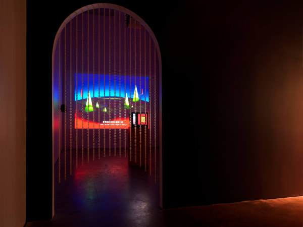 Wong Ping installation view at New Museum.