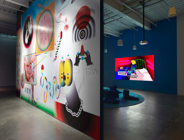 Wong Ping installation view at New Museum.