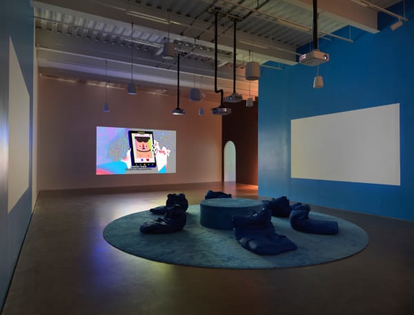 Wong Ping installation view at New Museum.