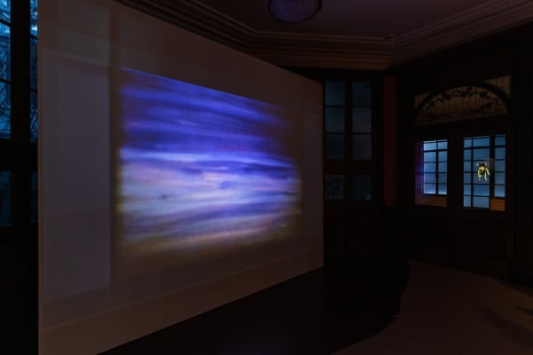 installation image of Nathalie Djurberg and Hans Berg: A Moon Wrapped in Brown Paper