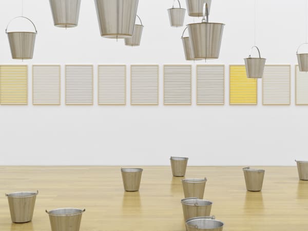 Installation image of Rivane Neuenschwander: knife does not cut fire