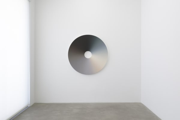 Installation image of Olafur Eliasson's Your light spectrum and presence.