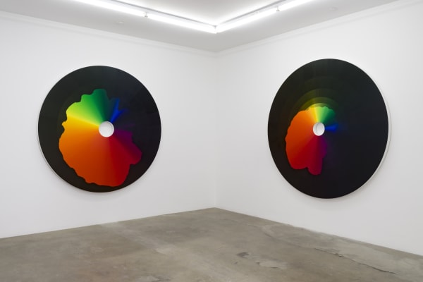 Installation image of Olafur Eliasson's Your light spectrum and presence.
