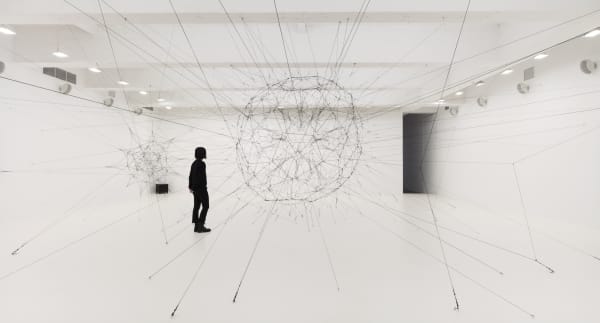 Installation image of Tomas Saraceno Silent Autumn
