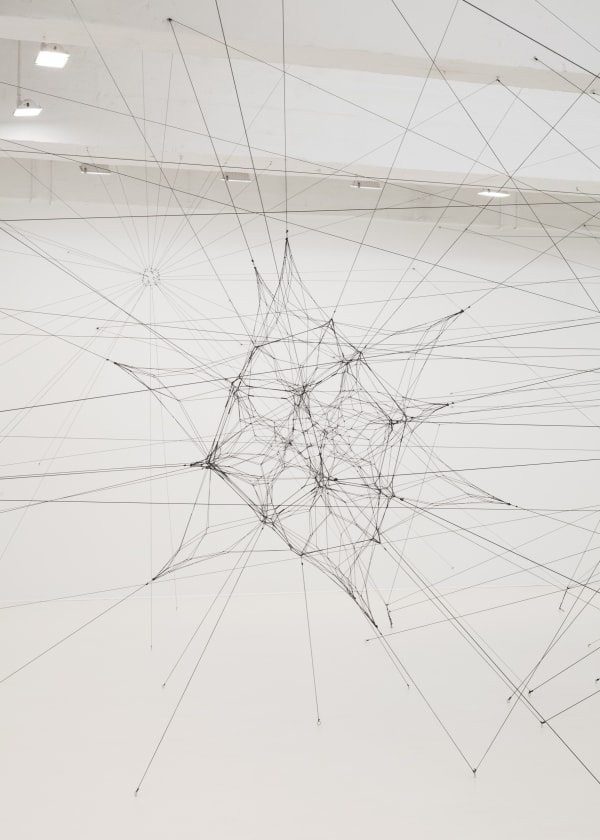 Installation image of Tomas Saraceno Silent Autumn