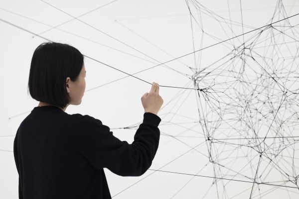 Installation image of Tomas Saraceno Silent Autumn