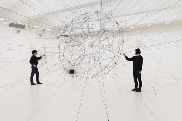 Installation image of Tomas Saraceno Silent Autumn
