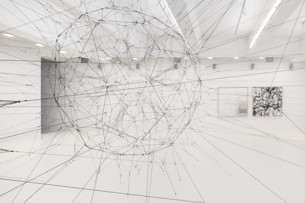 Installation image of Tomas Saraceno Silent Autumn
