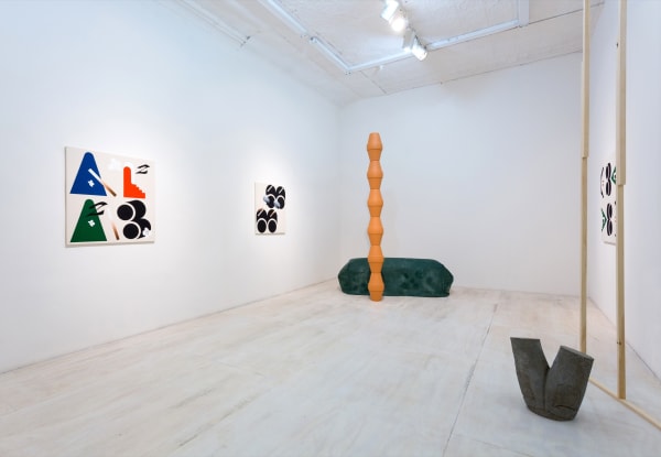 Installation view of Math Bass: Off the Clock