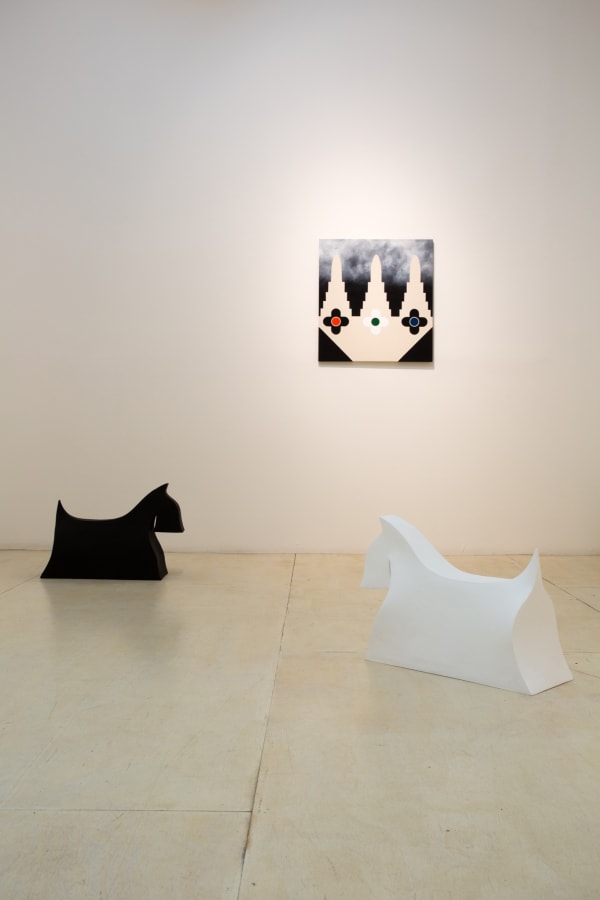 Installation view of Math Bass: Off the Clock
