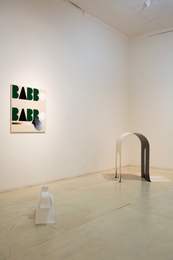 Installation view of Math Bass: Off the Clock