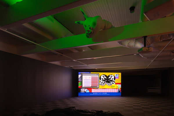 Installation image of Wong Ping: ༼;´༎ຶ ۝ ༎ຶ༽ ~♡