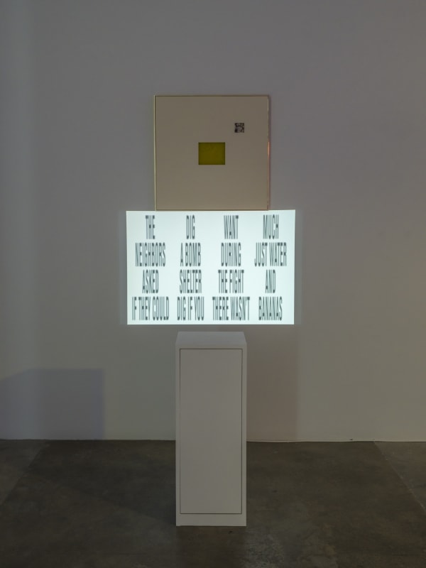 installation view of group show