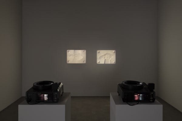 Lisa Oppenheim's installation view.