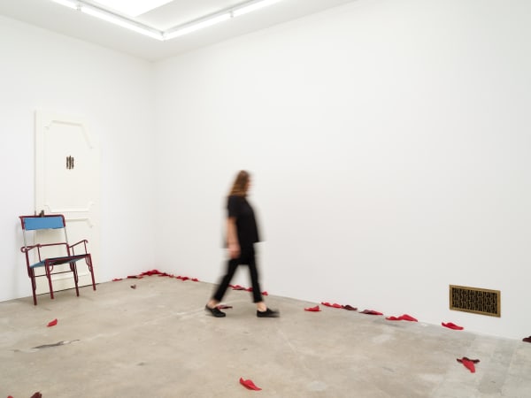 installation images of Martin Boyce Tanya Bonakdar Gallery in Los Angeles, 2022.
