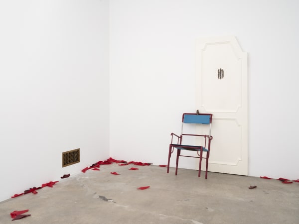 installation images of Martin Boyce Tanya Bonakdar Gallery in Los Angeles, 2022.