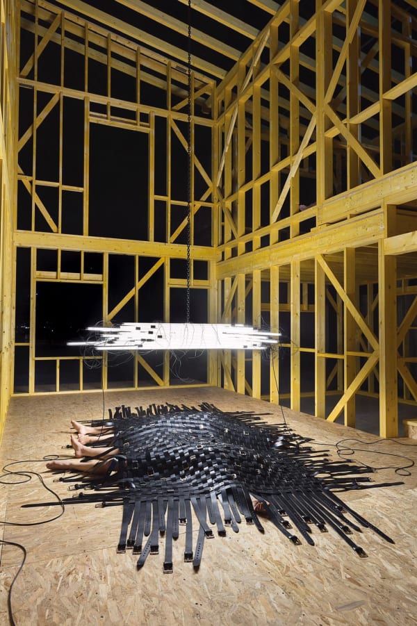 Installation image of Monica Bonvicini at OGR