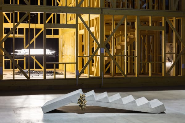Installation image of Monica Bonvicini at OGR