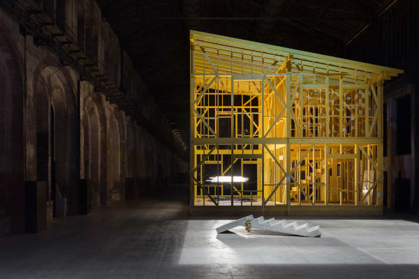 Installation image of Monica Bonvicini at OGR