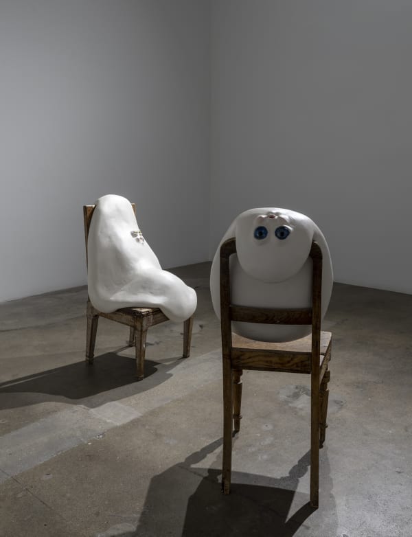 Installation view of Nathalie Djurberg & Hans Berg: A Pancake Moon.
