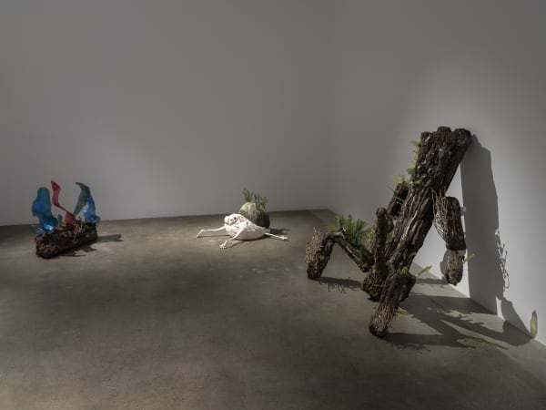 Installation view of Nathalie Djurberg & Hans Berg: A Pancake Moon.