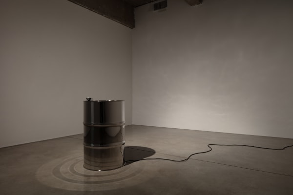 Installation view of Susan Philipsz's Separated Strings, Tanya Bonakdar Gallery, New York, 2022.