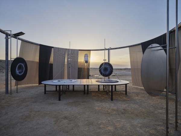 Installation image of Olafur Eliasson: The curious desert | الصحراء تعانق الخيال