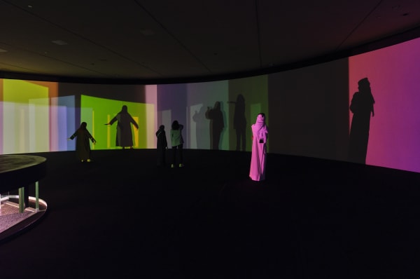 Installation image of Olafur Eliasson: The curious desert | الصحراء تعانق الخيال