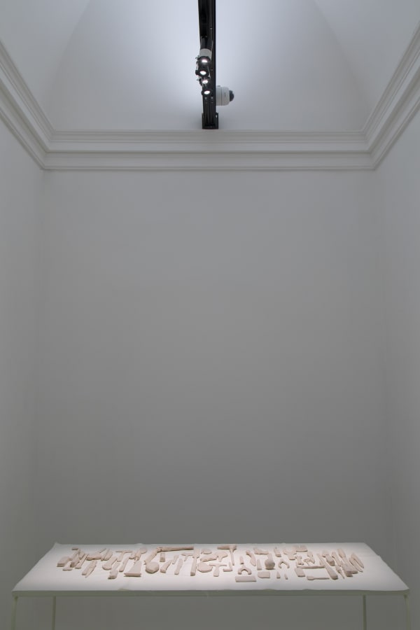 Installation image of Shilpa Gupta & Marisa Merz: visibileinvisibile