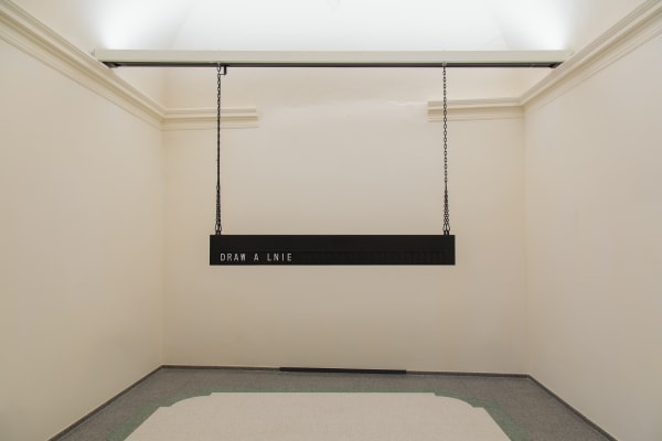 Installation image of Shilpa Gupta & Marisa Merz: visibileinvisibile