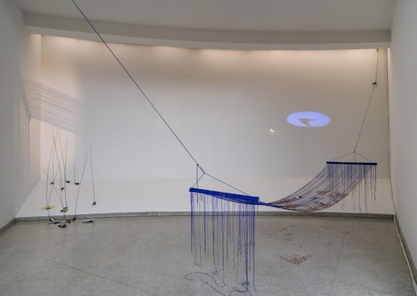 Installation view of Sarah Sze: Timelapse at Solomon R. Guggenheim Foundation, New York.