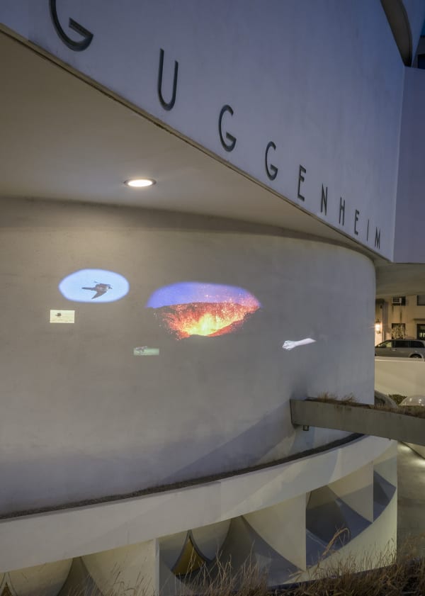 Installation view of Sarah Sze: Timelapse at Solomon R. Guggenheim Foundation, New York.
