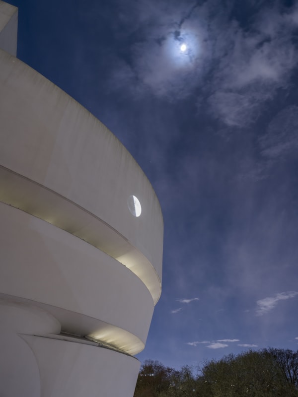 Installation view of Sarah Sze: Timelapse at Solomon R. Guggenheim Foundation, New York.